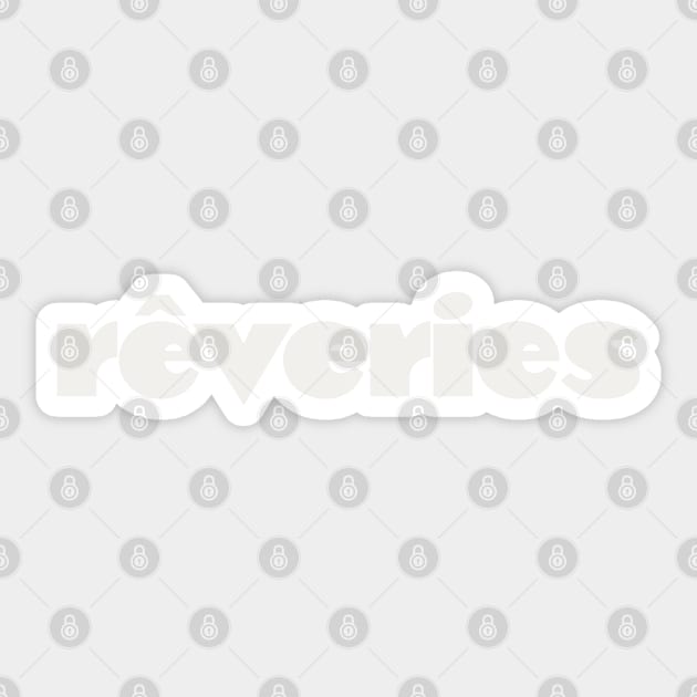 Reveries (white) Sticker by Belcordi